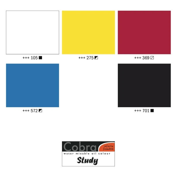 Farby olejne Cobra Study, Talens,  5 x 40ml