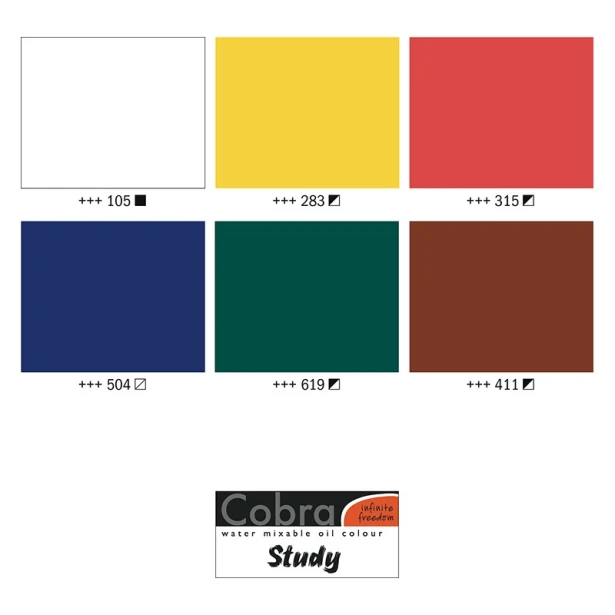 Farby olejne Cobra Study, Talens,  6 x 20ml