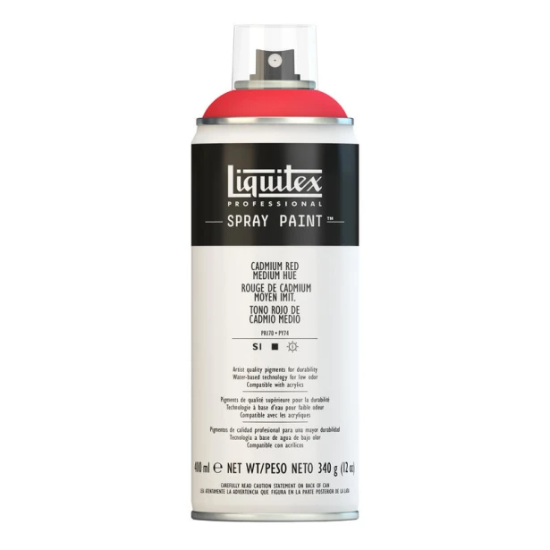 0151 Cadmium red medium hue, farba w spray'u Liquitex, 400ml