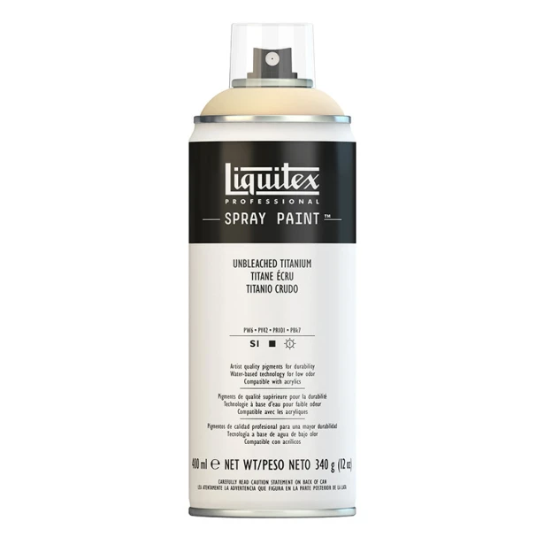 0434 Unbleached titanium, farba w spray'u Liquitex, 400ml