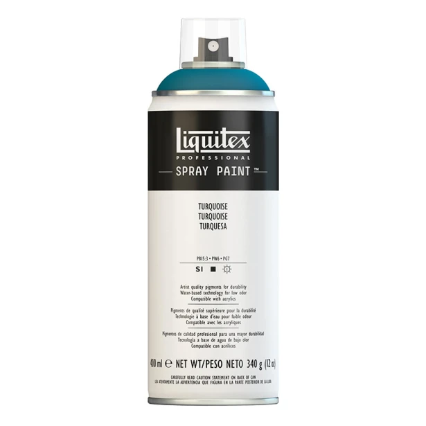 0176 Turquoise, farba w spray'u Liquitex, 400 ml