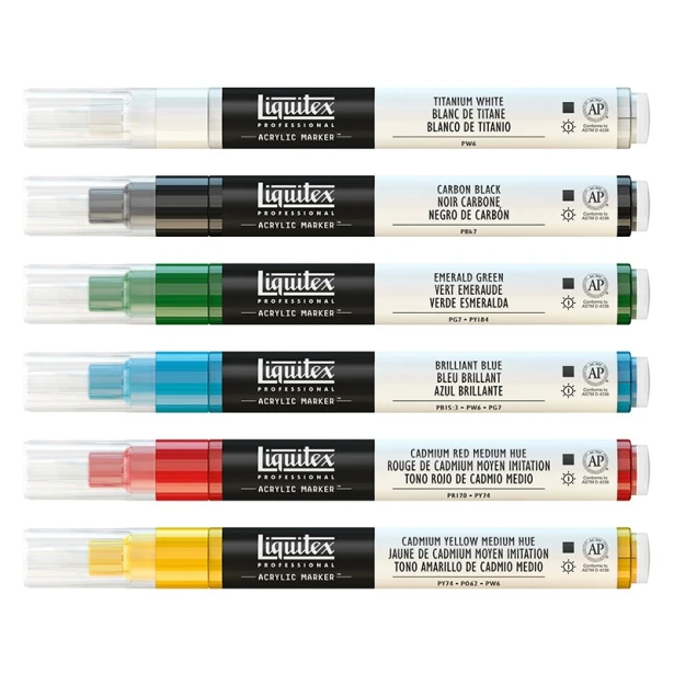 Fine Classics set, zestaw pisaków Paint Marker, 6 sztuk