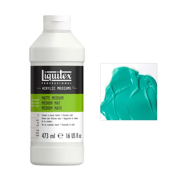 Medium matowe do farb akrylowych, Liquitex 473ml