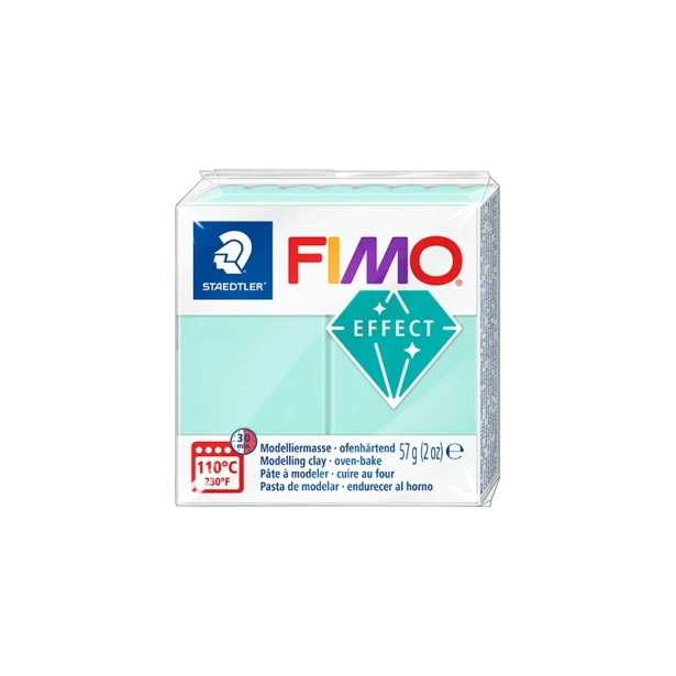 505 Mint, FIMO soft, modelina termoutwardzalna, kostka 56 g