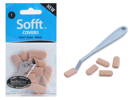 PanPastel Aplikatory okrągłe do szpachelki SOFFT No. 1, 10szt