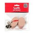 PanPastel Gąbka "Skośna - okrągła" do nakładania pasteli, 2szt.