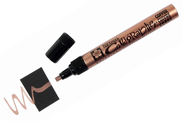 Copper - medium, pisak Pen Touch Calligrapher, Sakura, 5mm