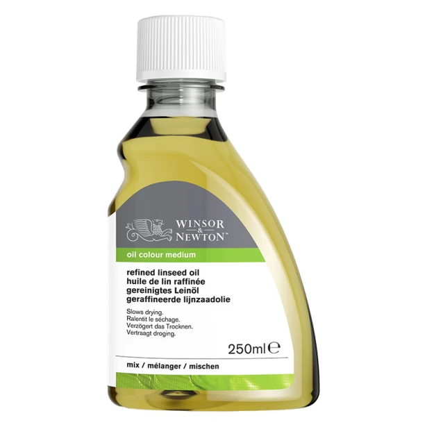 Olej lniany rafinowany, Winsor&amp;Newton, 250 ml