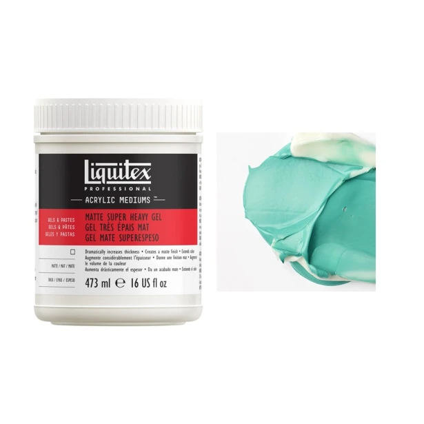 Matte super heavy gel, superciężkie medium matowe, Liquitex, 473