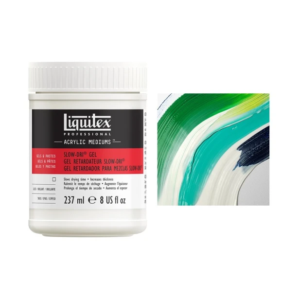 Slow-Dri blending gel, żel wydłużający schnięcie, Liquitex 237ml
