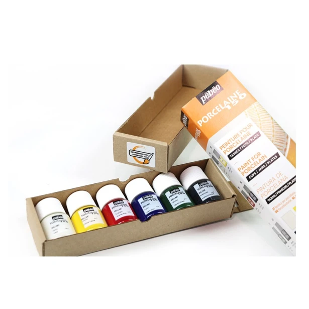 Farby do ceramiki Porcelaine 150, set 1, 6 x 20ml