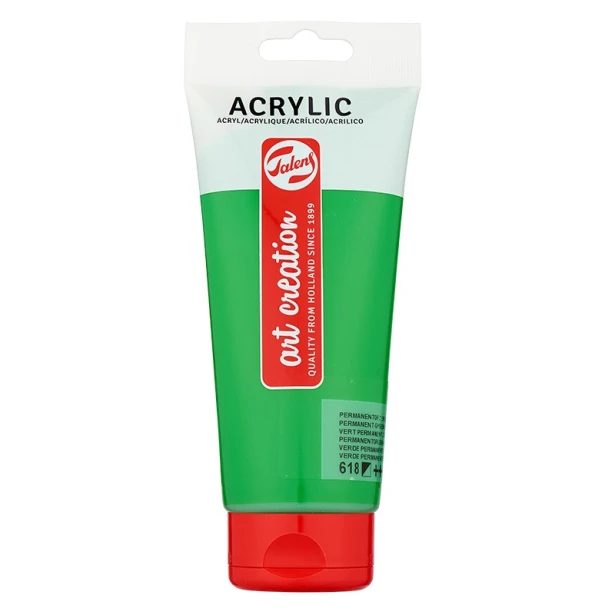 618 Permanent green light, farba akrylowa ArtCreation, 200ml
