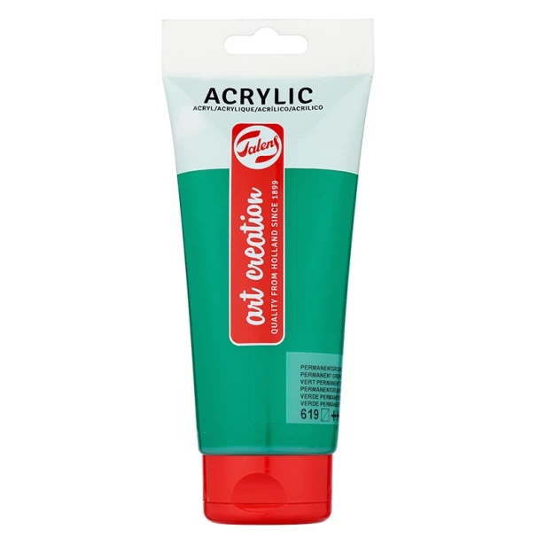 619 Permanent green deep, farba akrylowa ArtCreation, 200ml