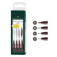 Set of 4 - sepia, Pitt Faber Castell, 4 sztuki