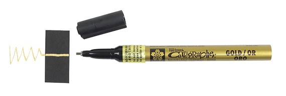 Gold - fine, pisak Pen Touch, Sakura, 1.0mm