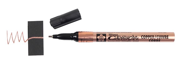 Copper - fine, pisak Pen Touch, Sakura, 1mm