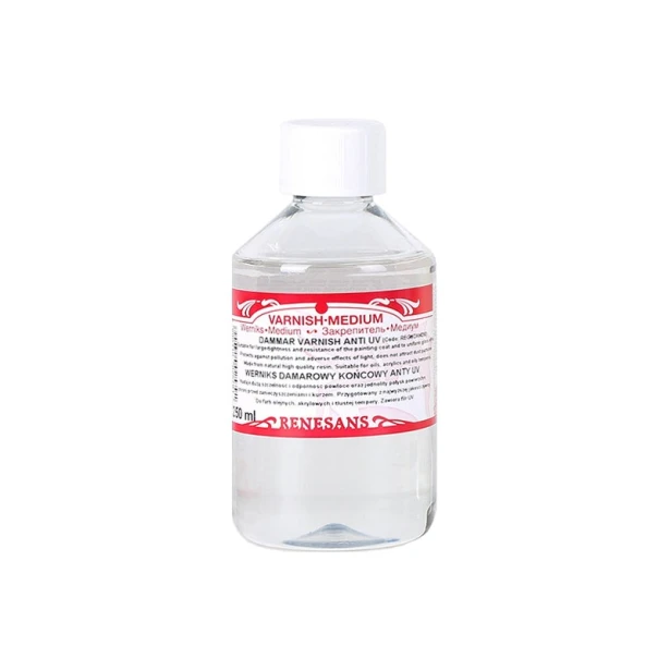 Werniks damarowy błyszczący, Renesans, 250ml