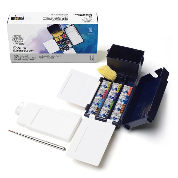 Farby akwarelowe Cotman Field Box, 12 kol.
