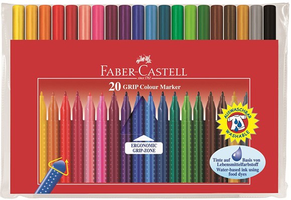Pisaki Grip 20kol., Faber Castell