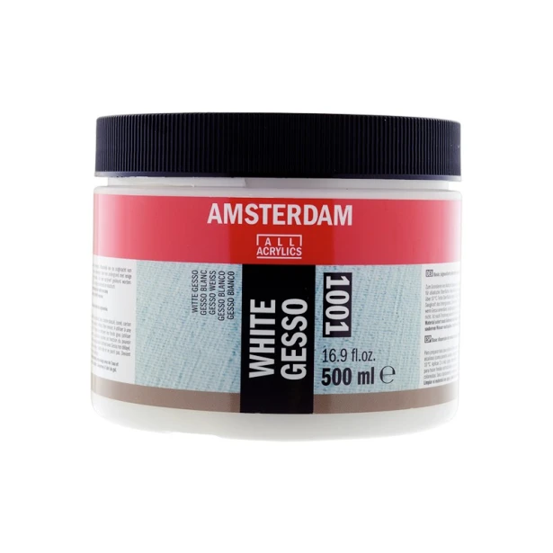 Gesso białe Amsterdam, white gesso 500ml