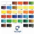 Farby olejne Talens Van Gogh, zestaw 32 x 20ml, kaseta drewniana
