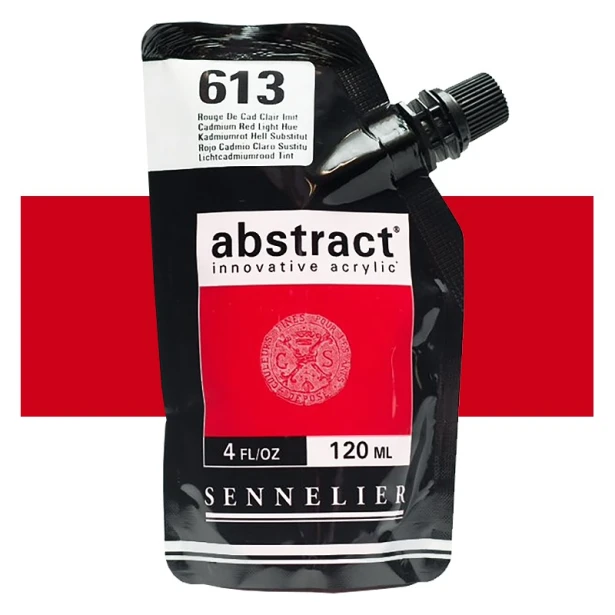 613 Cad. red light hue, farba akrylowa Abstract Sennelier 120ml
