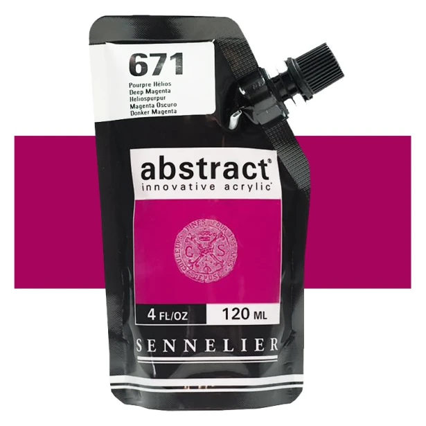 671 Deep magenta, farba akrylowa Abstract Sennelier 120ml