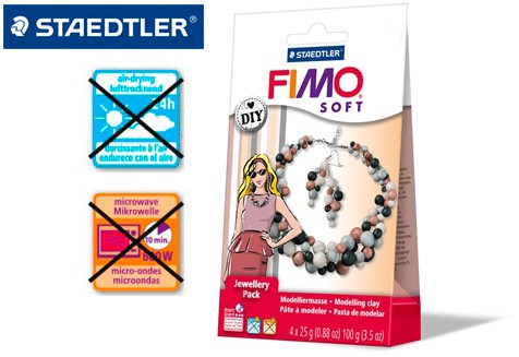 Zestaw biżuteryjny "Perły", Fimo Soft, Staedtler, 8 el.