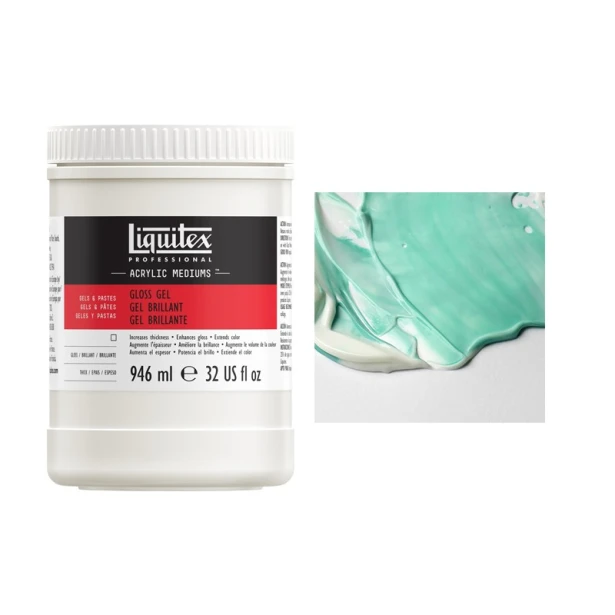 Gloss gel, żel medium błyszczące, Liquitex 946ml