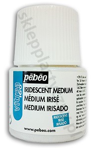 Iridescent medium, perłowe medium Vitrea 160, Pebeo, 45ml