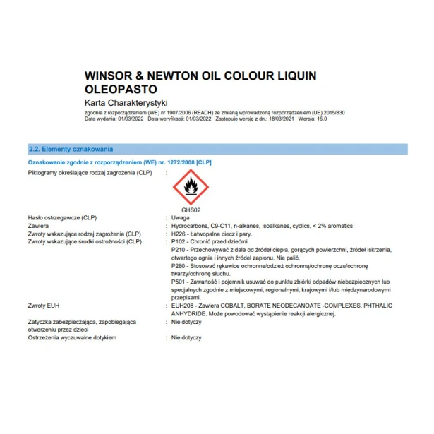 Liquin oleopasto W&amp;N, medium do farb olejnych 200ml