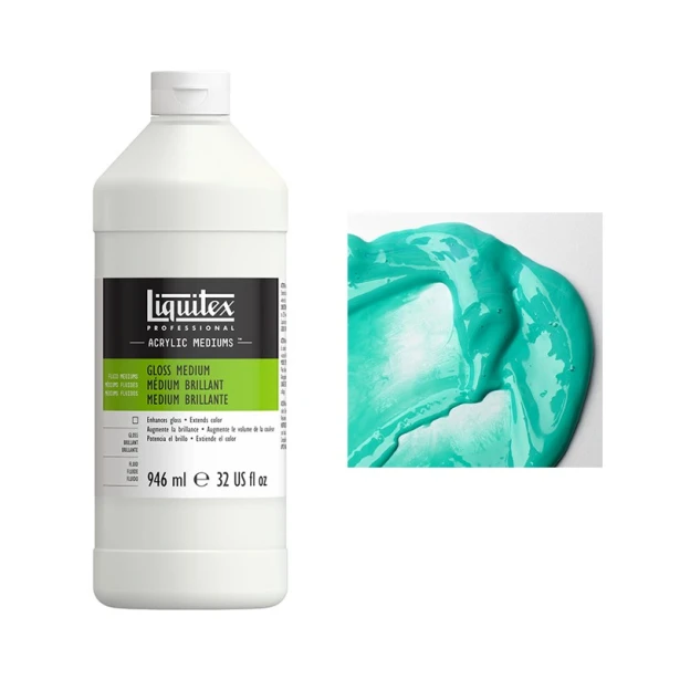 Medium błyszczące i werniks do farb akrylowych, Liquitex 946ml