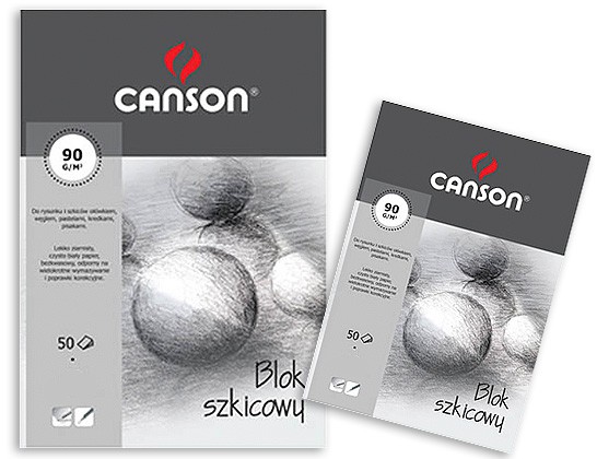 Blok szkicowy Canson, 50 ark. A3, 90g