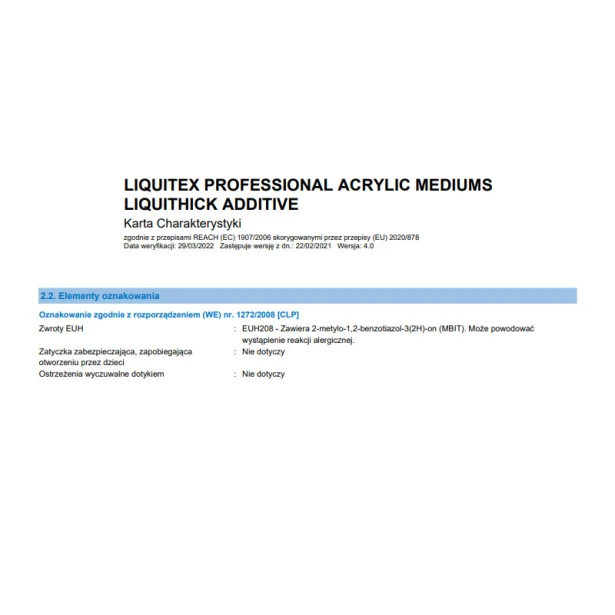 Liquthick thickening gel, zagęszczające medium, Liquitex, 237ml