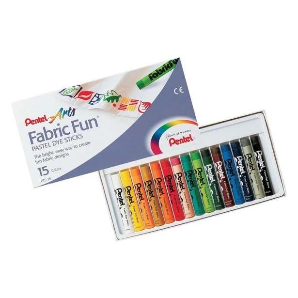 Pastele do tkanin, Pentel 15kol.