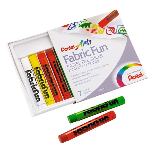 Pastele do tkanin, Pentel 7kol.