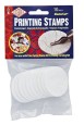 Płyta linoleum stempel, Educational Art, zestaw 10 szt, śr 4,5cm