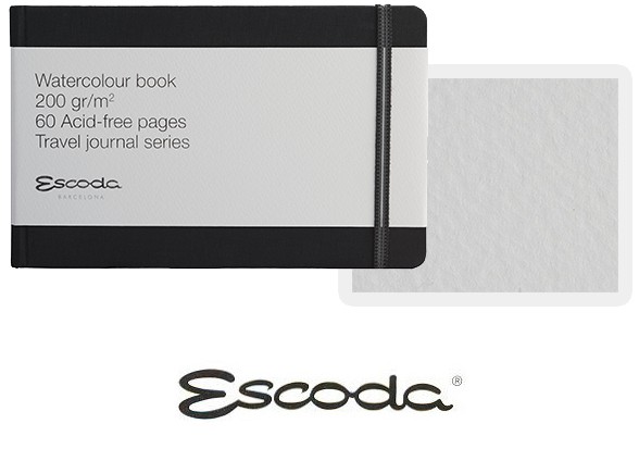 Drobnoziarnisty blok do akwareli Escoda, 21x13,5cm, 30 ark. 200g