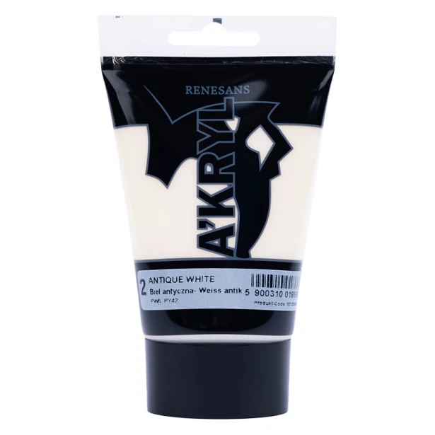 2 Biel antyczna, farba akrylowa A'kryl Renesans 100ml