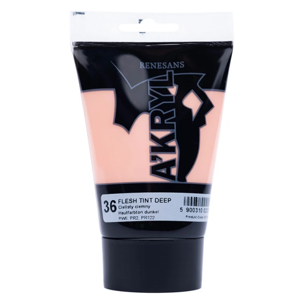 36 Cielisty ciemny, farba akrylowa A'kryl Renesans 100ml