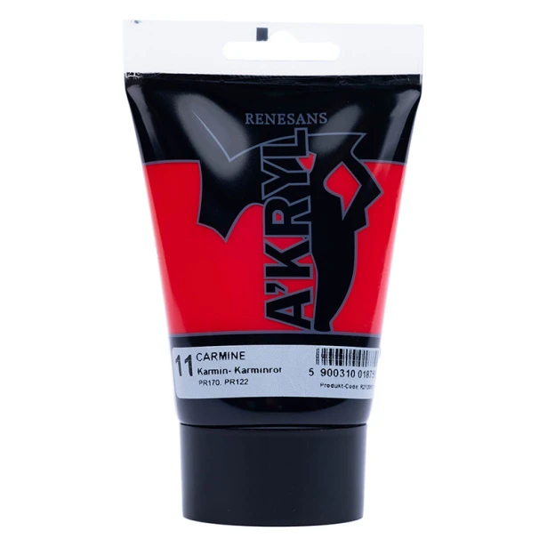 11 Karmin, farba akrylowa A'kryl Renesans 100ml