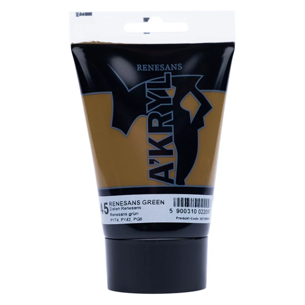 45 Zieleń Renesans, farba akrylowa A'kryl Renesans 100ml
