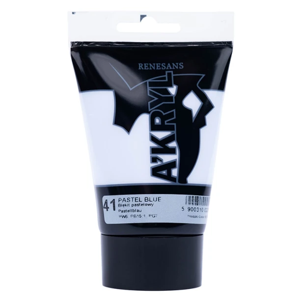 41 Błękit pastelowy, farba akrylowa A'kryl Renesans 100ml