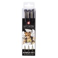 Manga Set, pisaki precyzyjne Pigma Micron, Sakura, 3szt