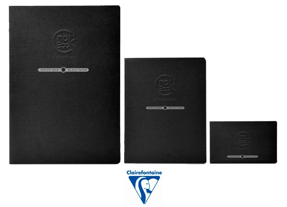 Szkicownik Crok' Book Black Clairefontaine, 20ark. 120g, 17x22cm