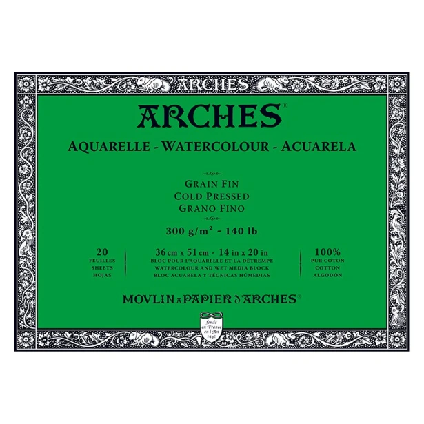 Blok Arches CP 300g 20ark. 36 x 51 cm
