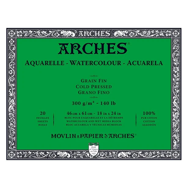 Blok Arches CP 300g 20ark. 46 x 61 cm