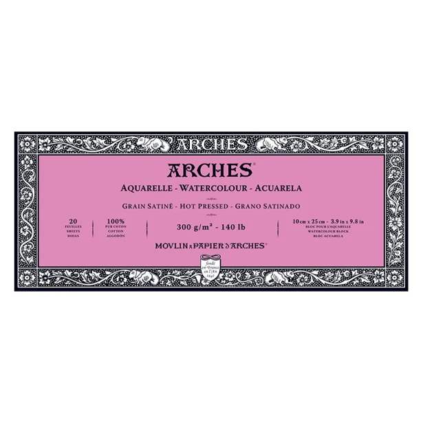 Blok Arches HP 300g 20ark. 10 x 25 cm