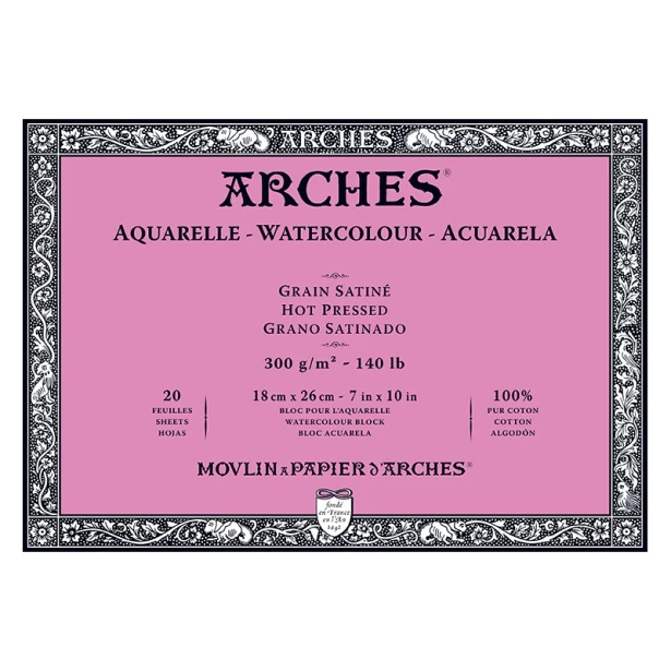 Blok Arches HP 300g 20ark. 18 x 26 cm
