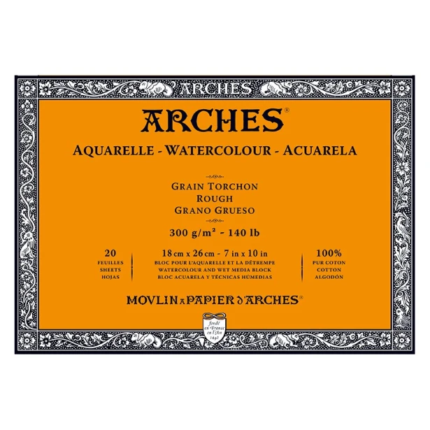 Blok Arches RGH 300g 20ark. 18 x 26 cm